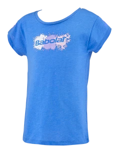 Dievčenske tričko Babolat  Exercise Cotton Tee Girl French Blue  6 - 8 let