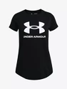 Dievčenske tričko Under Armour  Live Sportstyle Graphic SS-BLK