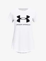 Dievčenske tričko Under Armour  SPORTSTYLE LOGO SS-WHT L