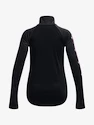 Dievčenske tričko Under Armour  Tech Graphic 1/2 Zip -BLK