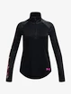 Dievčenske tričko Under Armour  Tech Graphic 1/2 Zip -BLK L