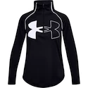 Dievčenske tričko Under Armour  Tech Graphic Logo Half Zip-BLK M