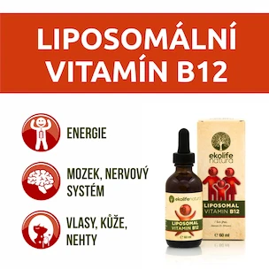 Ekolife Natura  Liposomal Vitamin B12  (Lipozomální vitamín B12) 60 ml