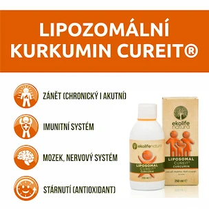 EXP Ekolife Natura  Liposomal Cureit Curcumin (Lipozomální Cureit Kurkumin) 250 ml