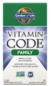 Garden of Life  RAW Vitamin Code Family Multivitamin 120 kapslí