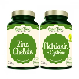 GreenFood Duopack Methionin + Cysteine 90 caps + Zinc Chelate 60 caps