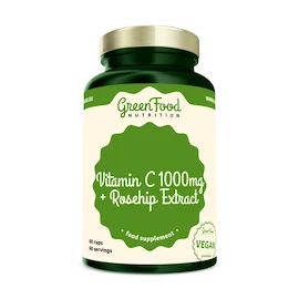 GreenFood Vitamin C 1000 mg + Rosehip Extract 60 caps