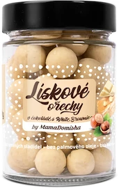 Grizly @mamadomisha Lískové ořechy v čokoládě s White Brownie by @mamadomisha 180 g