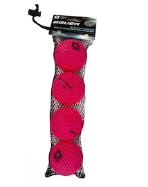 Hokejbalová loptička Bauer Hydro G Cool Pink - 4 Pack