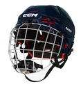 Hokejová prilba CCM Tacks 70 Combo Navy Junior