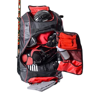 Hokejová taška na kolieskach SHER-WOOD Code V Backpack Black/Red Senior