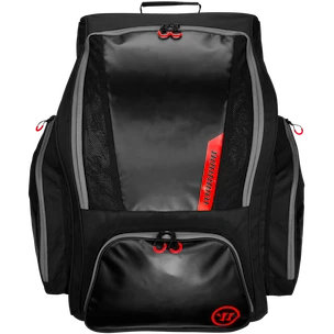 Hokejová taška Warrior  Pro Carry Backpack Black/Red Senior