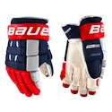 Hokejové rukavice Bauer Pro Series Navy/Red/White Intermediate 13 palcov