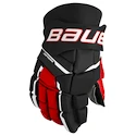 Hokejové rukavice Bauer Supreme M3 Black/Red Senior 14 palcov