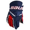 Hokejové rukavice Bauer Supreme M3 Navy/Red/White Senior 15 palcov