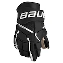 Hokejové rukavice Bauer Supreme M5PRO Black/White Intermediate 12 palcov