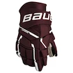 Hokejové rukavice Bauer Supreme M5PRO Maroon Senior 15 palcov