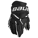 Hokejové rukavice Bauer Supreme MACH Black/White Intermediate 12 palcov