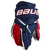 Hokejové rukavice Bauer Supreme MACH Navy/Red/White Senior 15 palcov