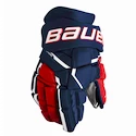 Hokejové rukavice Bauer Supreme MACH Navy/Red/White Senior 15 palcov