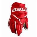 Hokejové rukavice Bauer Supreme MACH Red Intermediate 12 palcov