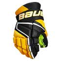 Hokejové rukavice Bauer Vapor 3X Black/Gold Junior