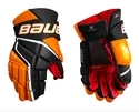 Hokejové rukavice Bauer Vapor 3X Black/Orange Intermediate