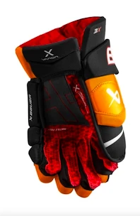 Hokejové rukavice Bauer Vapor 3X Black/Orange Intermediate