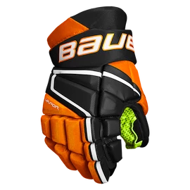 Hokejové rukavice Bauer Vapor 3X Black/Orange Junior