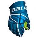 Hokejové rukavice Bauer Vapor 3X Blue Junior 11 palcov