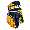 Hokejové rukavice Bauer Vapor 3X Navy/Gold Junior 11 palcov