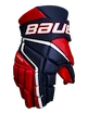 Hokejové rukavice Bauer Vapor 3X Navy/Red/White Intermediate