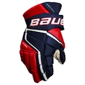 Hokejové rukavice Bauer Vapor 3X PRO Navy/Red/White Intermediate 12 palcov