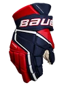 Hokejové rukavice Bauer Vapor 3X PRO Navy/Red/White Senior 15 palcov