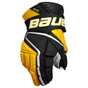 Hokejové rukavice Bauer Vapor Hyperlite Black/Gold Intermediate 12 palcov