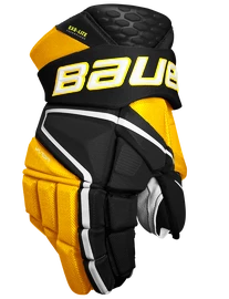 Hokejové rukavice Bauer Vapor Hyperlite Black/Gold Intermediate