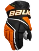 Hokejové rukavice Bauer Vapor Hyperlite Black/Orange Intermediate