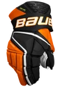 Hokejové rukavice Bauer Vapor Hyperlite Black/Orange Intermediate