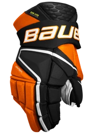 Hokejové rukavice Bauer Vapor Hyperlite Black/Orange Intermediate