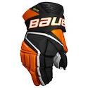 Hokejové rukavice Bauer Vapor Hyperlite Black/Orange Senior 15 palcov