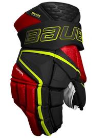 Hokejové rukavice Bauer Vapor Hyperlite Black/Red/Green Intermediate