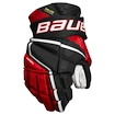 Hokejové rukavice Bauer Vapor Hyperlite Black/Red Senior 15 palcov