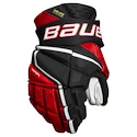 Hokejové rukavice Bauer Vapor Hyperlite Black/Red Senior 15 palcov