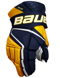 Hokejové rukavice Bauer Vapor Hyperlite Navy/Gold Intermediate