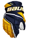 Hokejové rukavice Bauer Vapor Hyperlite Navy/Gold Junior 11 palcov