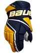 Hokejové rukavice Bauer Vapor Hyperlite Navy/Gold Senior 15 palcov