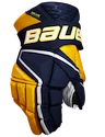 Hokejové rukavice Bauer Vapor Hyperlite Navy/Gold Senior 15 palcov