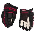 Hokejové rukavice CCM JetSpeed FT6 Black/Red Junior 10 palcov