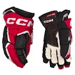 Hokejové rukavice CCM JetSpeed FT6 Black/Red/White Junior 10 palcov