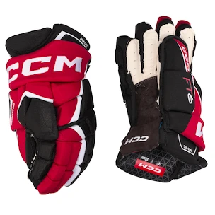 Hokejové rukavice CCM JetSpeed FT6 Black/Red/White Junior 10 palcov